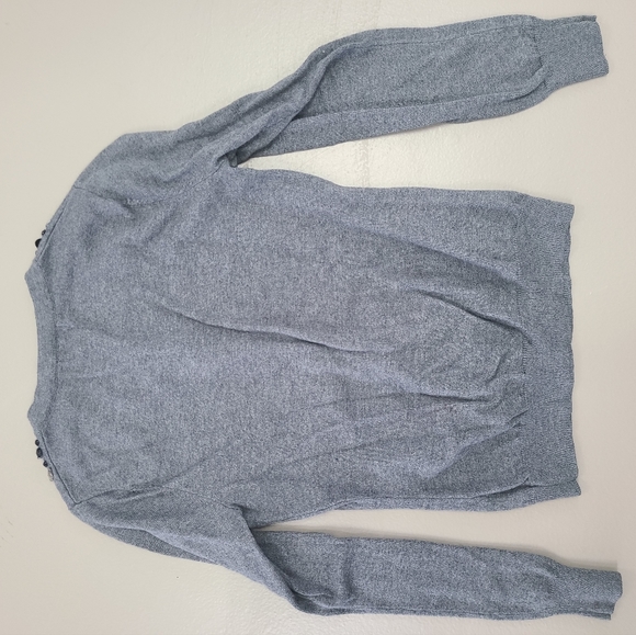 Gray bejeweled button up sweater - Picture 5 of 5